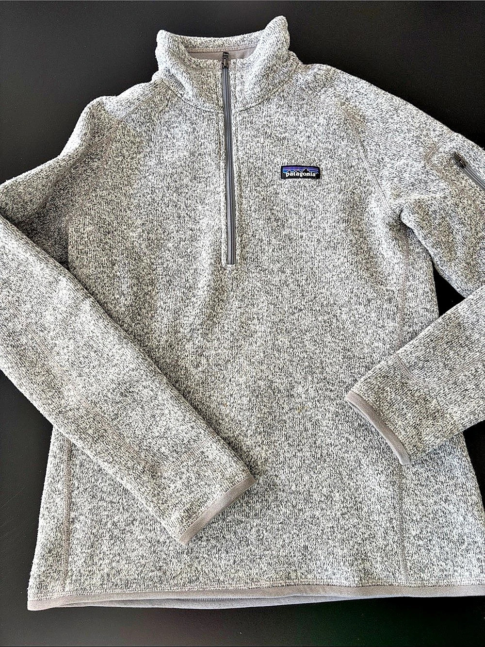 Patagonia Women's Better Sweater 1/4-Zip Fleece Gray Medium